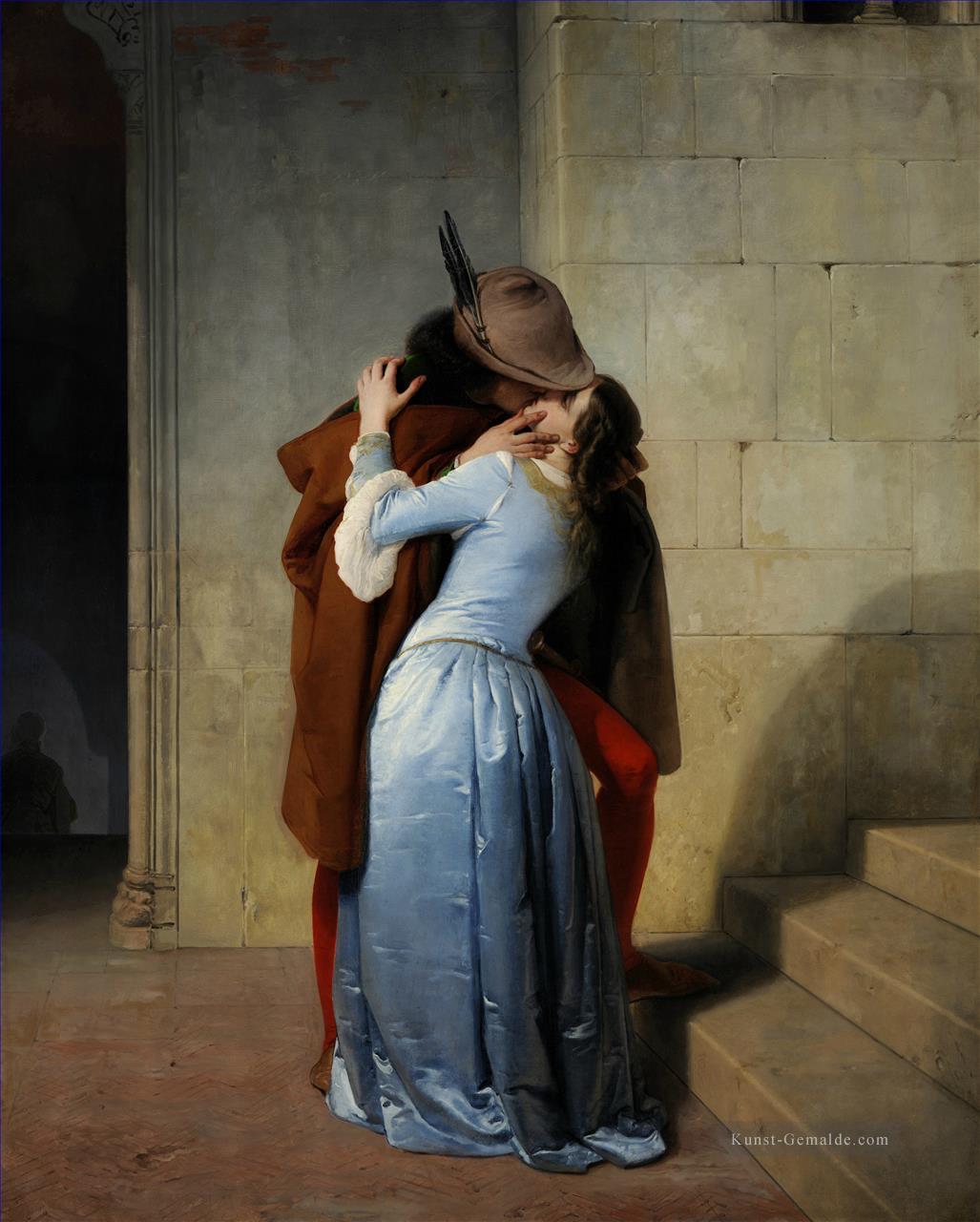 der Kuss Romantik Francesco Hayez Ölgemälde